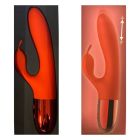 Вибратор кролик Every Night Toys с отростком для стимуляции клитора, красный вид 3