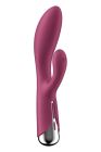 Вібратор-кролик Satisfyer Spinning Rabbit 1 для точки G та клітора, червоний вид 2