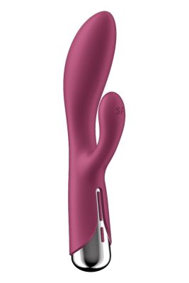 Вібратор-кролик Satisfyer Spinning Rabbit 1 для точки G та клітора, червоний