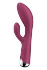 Вібратор-кролик Satisfyer Spinning Rabbit 1 для точки G та клітора, червоний вид 5