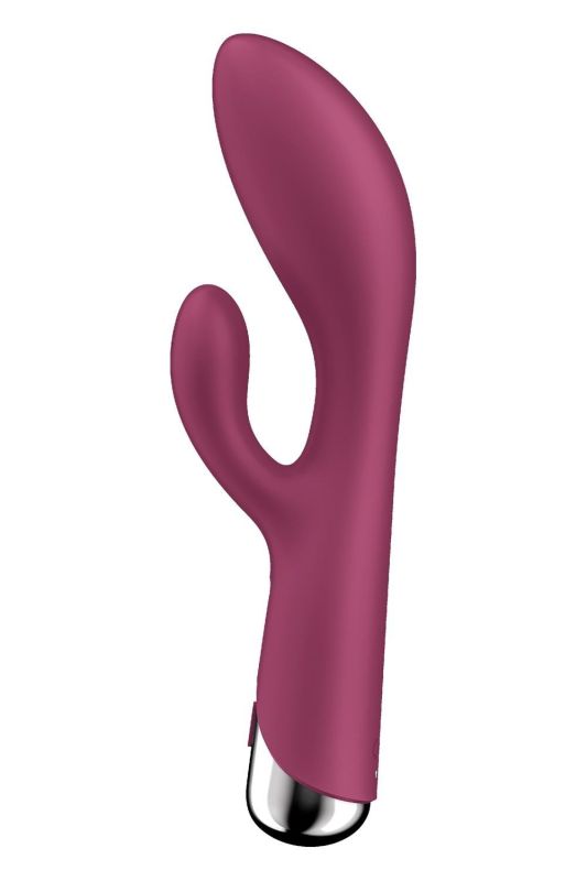Вібратор-кролик Satisfyer Spinning Rabbit 1 для точки G та клітора, червоний вид 5