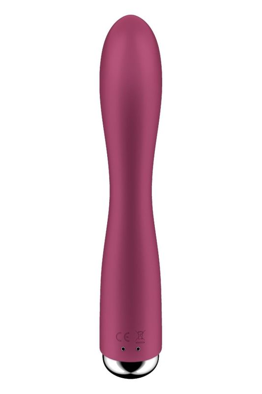 Вібратор-кролик Satisfyer Spinning Rabbit 1 для точки G та клітора, червоний вид 7