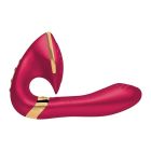 Вибратор кролик со стимуляцией точки G, рельефный, нереалистичный, малиновый, 17 х 3.7 см вид 5