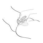 Вибратор кролик со стимуляцией точки G, рельефный, нереалистичный, малиновый, 17 х 3.7 см вид 7