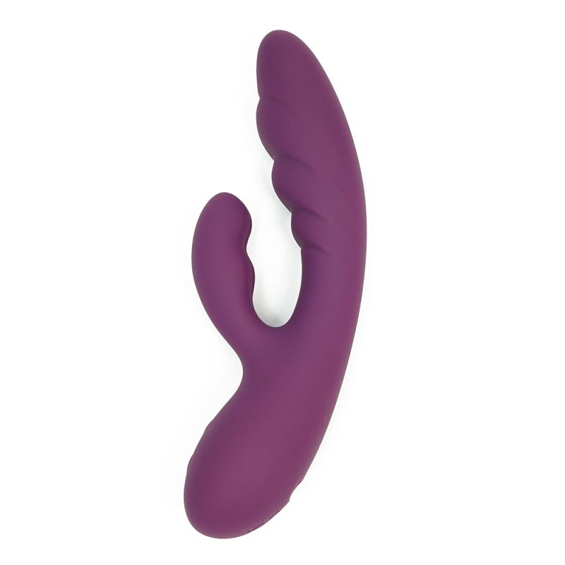 Вібратор-кролик Sweet Em, бордовий вид 3