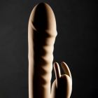 Вібратор-кролик Sweet Em Velvet Lure, 3 режими вібрації + 10 режимів у відростка, зелений вид 11