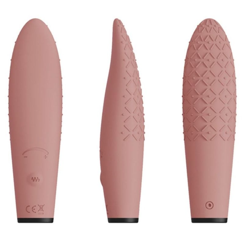 Вібратор-масажер з ефектом руху язика Sweet Em 0064F коричневий вид 2