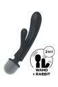 Вібратор-мікрофон Satisfyer Triple Lover потрійна дія, сірий