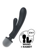 Вібратор-мікрофон Satisfyer Triple Lover потрійна дія, сірий