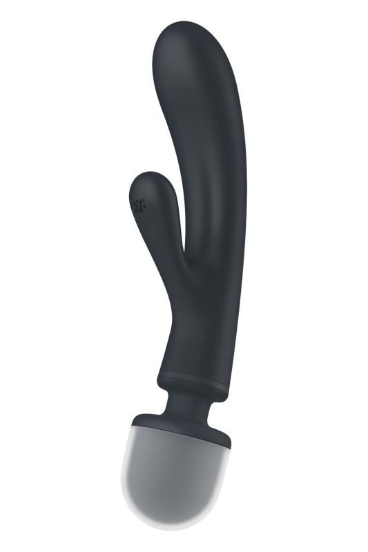 Вібратор-мікрофон Satisfyer Triple Lover потрійна дія, сірий вид 3