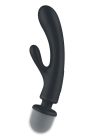 Вібратор-мікрофон Satisfyer Triple Lover потрійна дія, сірий вид 4