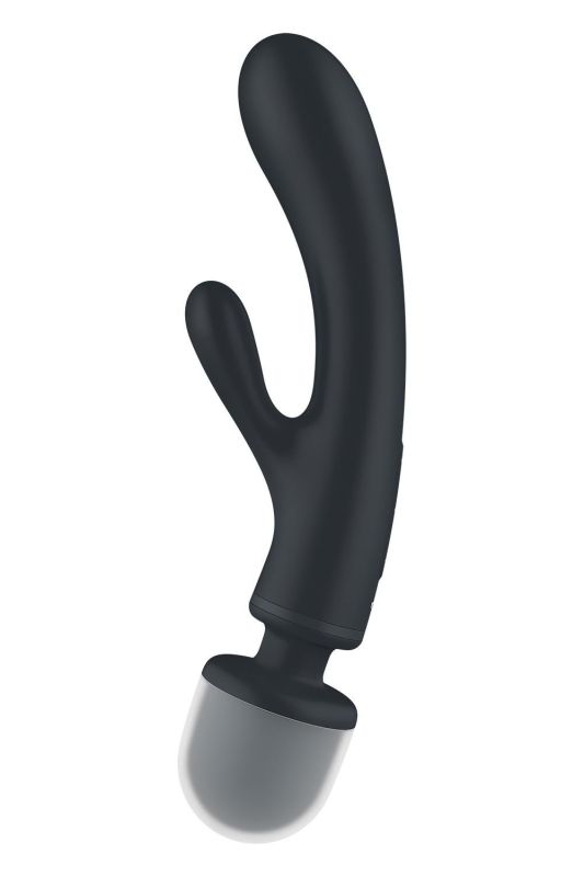 Вібратор-мікрофон Satisfyer Triple Lover потрійна дія, сірий вид 4