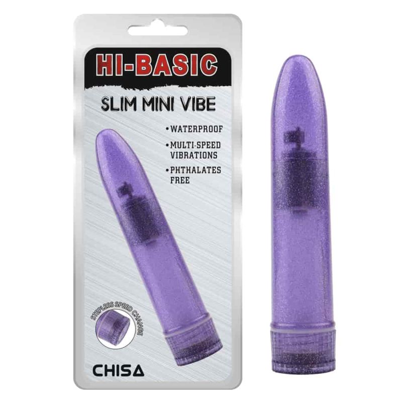 Вібратор-міні «Дамський пальчик» Chisa Hi-Basic, фіолетовий вид 2
