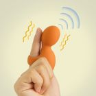 Вибратор на палец Sweet Em, оранжевый вид 4