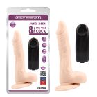 Вібратор реалістичний на присосці Chisa Ballsy Super Cock, бежевий, 22 х 3.6 см вид 2