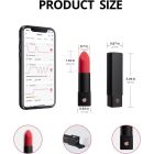 Вібратор-помада Lovense Exomoon червоно-чорна вид 5