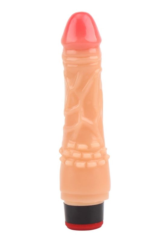 Вібратор реалістичний Chisa Keep Love Stud Dildo на батарейках, бежевий вид 3