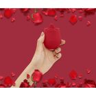 Вибратор розочка с язычком Sweet Em, 10 режимов, красный вид 8