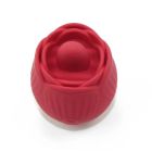 Вибратор розочка с язычком Sweet Em, 10 режимов, красный вид 3