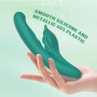 Вибратор с клиторальным отростком Chisa Kissen Kym с фрикциями и функцией подогрева, зеленый вид 10