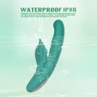 Вібратор з кліторальним відростком Chisa Kissen Kym з фрикціями та функцією підігріву, зелений вид 9