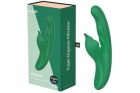 Вибратор с клиторальным отростком Chisa Kissen Kym с фрикциями и функцией подогрева, зеленый вид 2