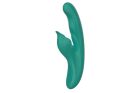 Вибратор с клиторальным отростком Chisa Kissen Kym с фрикциями и функцией подогрева, зеленый вид 3
