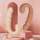 Вибратор с клиторальным стимулятором-язычком Sweet Em, бежевый, 15.8 х 8.7 х 4.1 см вид 6