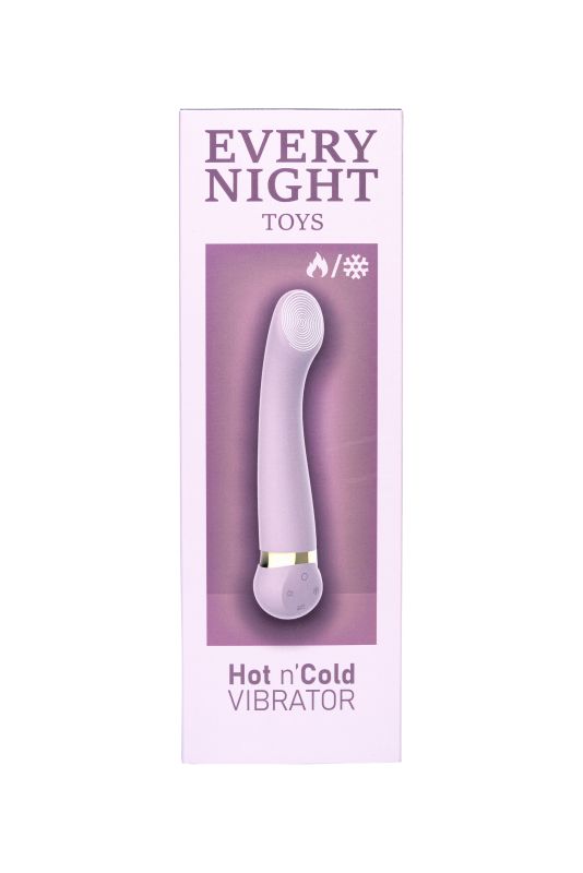 Вибратор с охлаждением и подогревом Every Night Toys для точки G, сиреневый вид 6