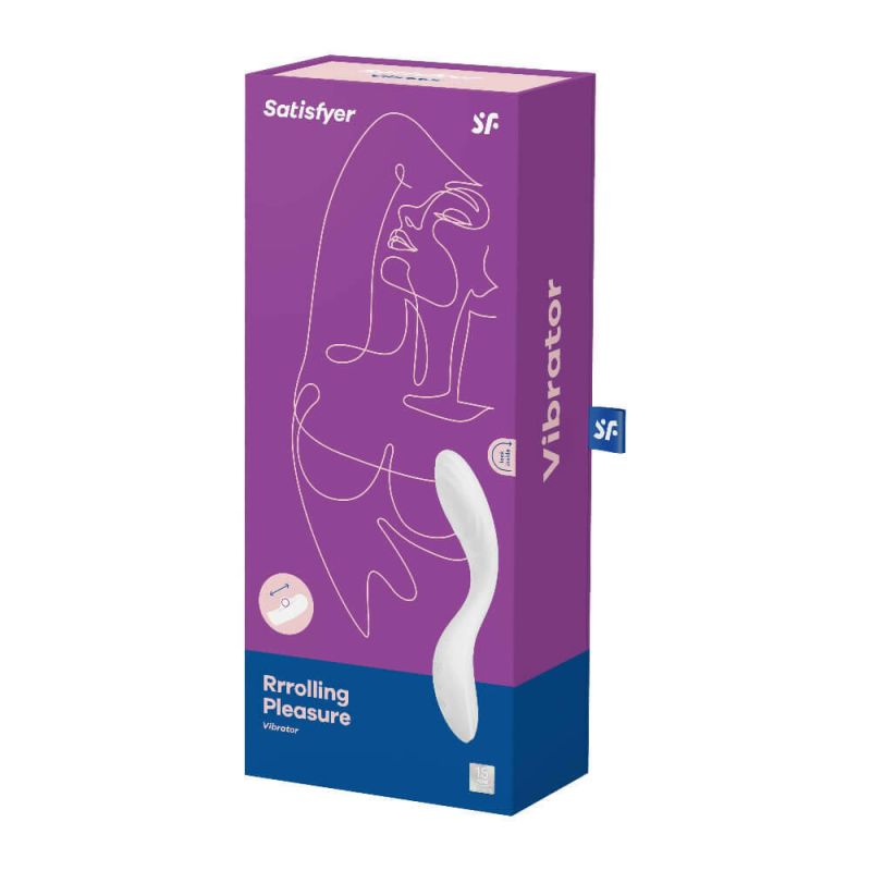 Вібратор із рухомою кулькою Satisfyer Rrrolling Pleasure для точкової стимуляції точки G, білий вид 8