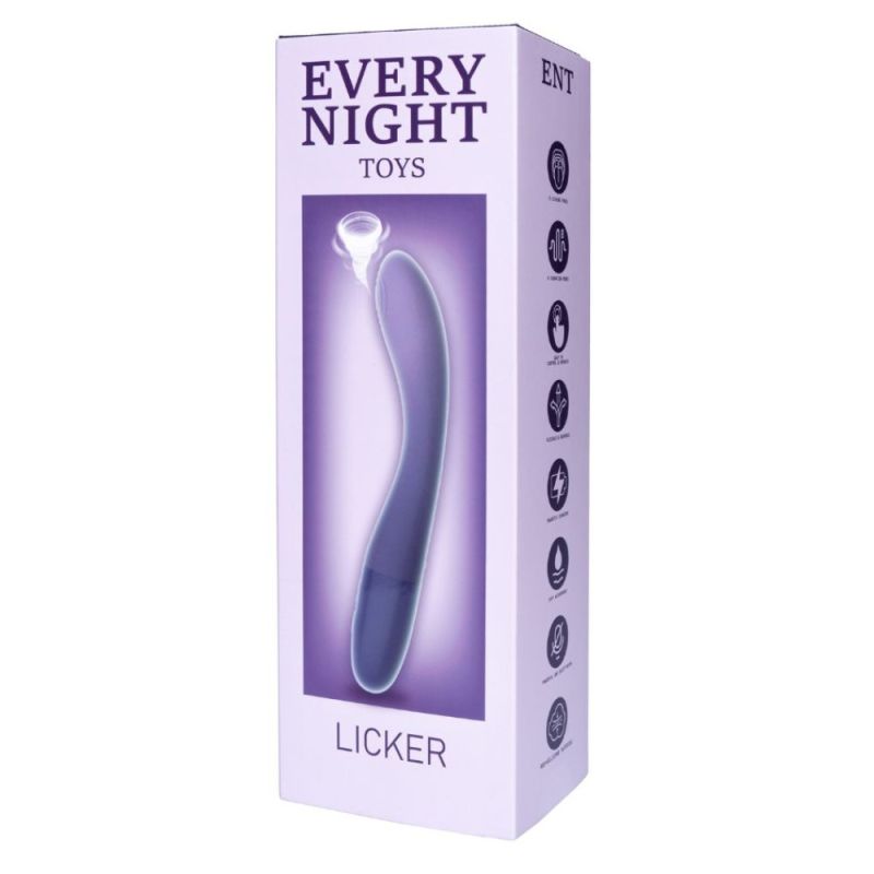 Вібратор з пульсатором Every Night Toys для точки G, синьо-фіолетовий градієнт вид 5