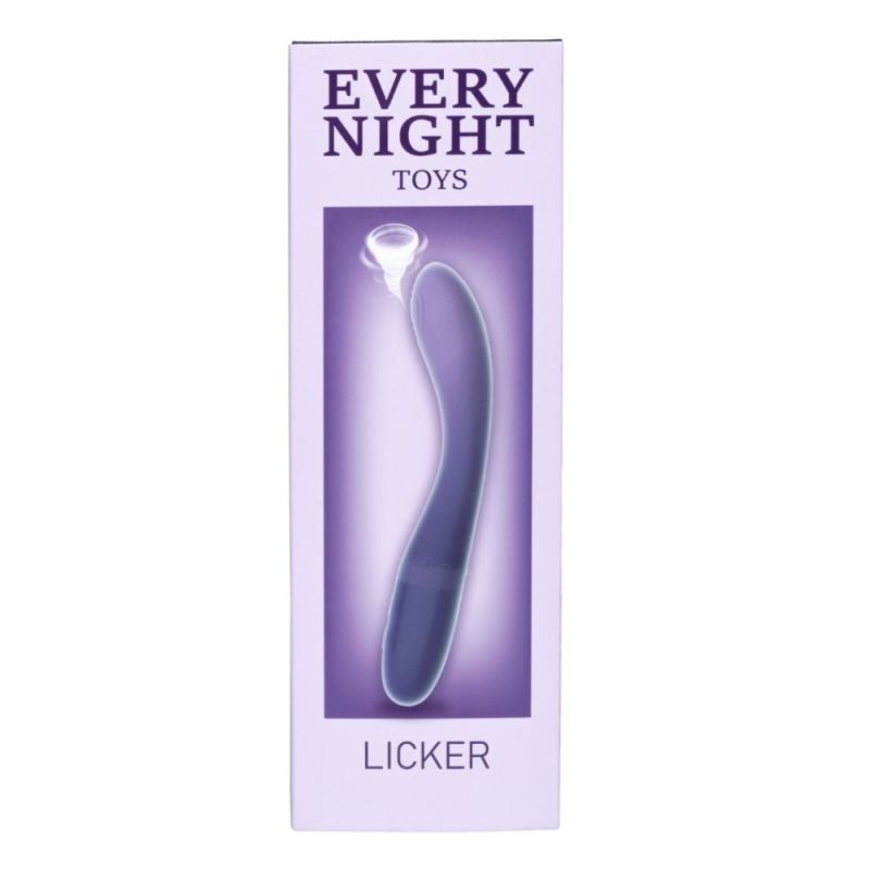 Вибратор с пульсатором Every Night Toys для точки G, сине-фиолетовый градиент вид 6