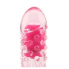 Вібратор із рельєфом Chisa Crystal Jelly Pleaser на батарейках, рожевий вид 4