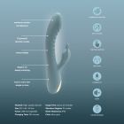 Вібратор з римінгом для точки G та кліторальним відростком Sweet Em Velvet Lure. зелений вид 10