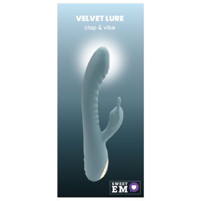 Вибратор-кролик рельефный Sweet Em Velvet Lure 10 режимов вибрации и 5 режимов колебаний
