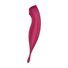 Вібратор із хвильовою стимуляцією Satisfyer Twirling Pro+ з додатком, червоний вид 4