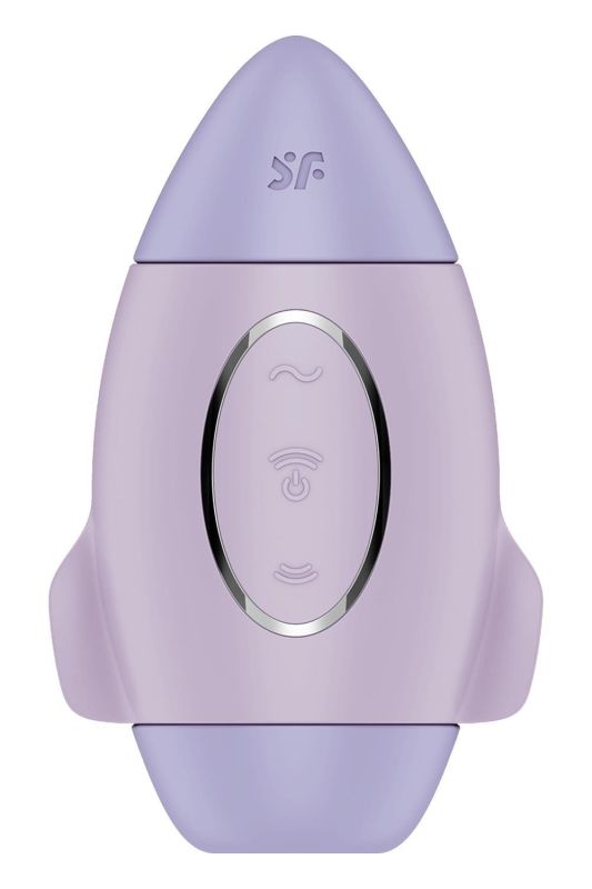 Вібратор Satisfyer Mission Control з вакуумною стимуляцією клітора, фіолетовий вид 2