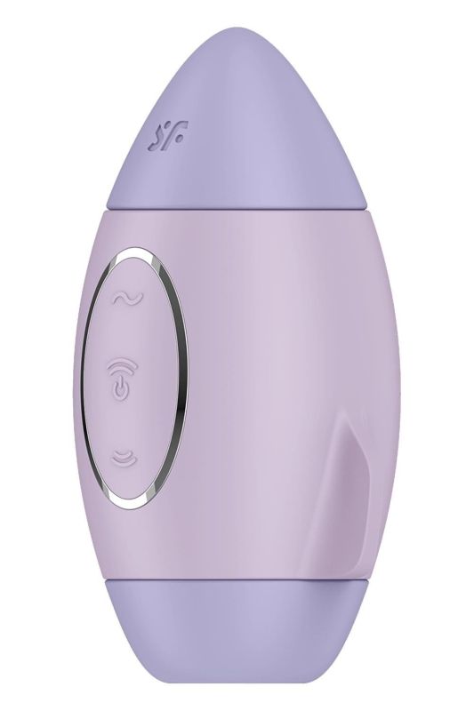 Вібратор Satisfyer Mission Control з вакуумною стимуляцією клітора, фіолетовий вид 3