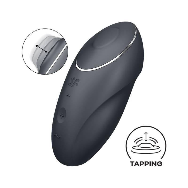 Вібратор Satisfyer Tap & Climax 1 для клітора, чорний вид 2