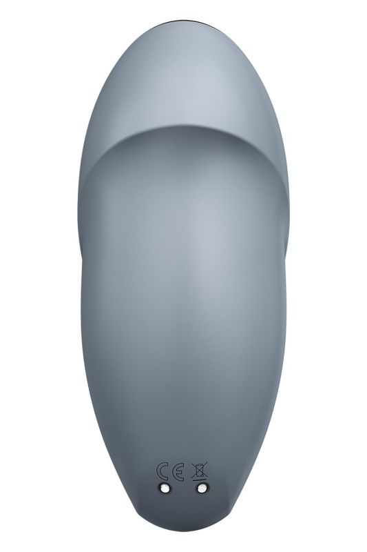 Вібратор для клітора Satisfyer Tap & Climax 1 з вібрацією та постукуванням, сірий вид 6