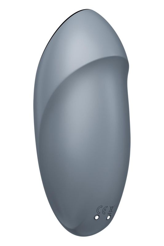 Вібратор для клітора Satisfyer Tap & Climax 1 з вібрацією та постукуванням, сірий вид 5