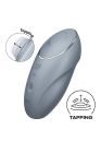 Вібратор для клітора Satisfyer Tap & Climax 1 з вібрацією та постукуванням, сірий вид 7