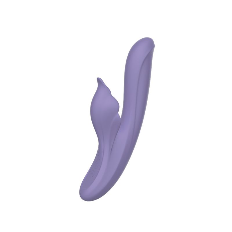 Вібратор Сhisa Kissen Captive з кліторальним відростком, фіолетовий вид 6