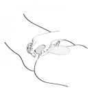 Вибратор Shunga Sanya с ручкой на подсветке, чёрный, 18.5 см х 3.8 см вид 5