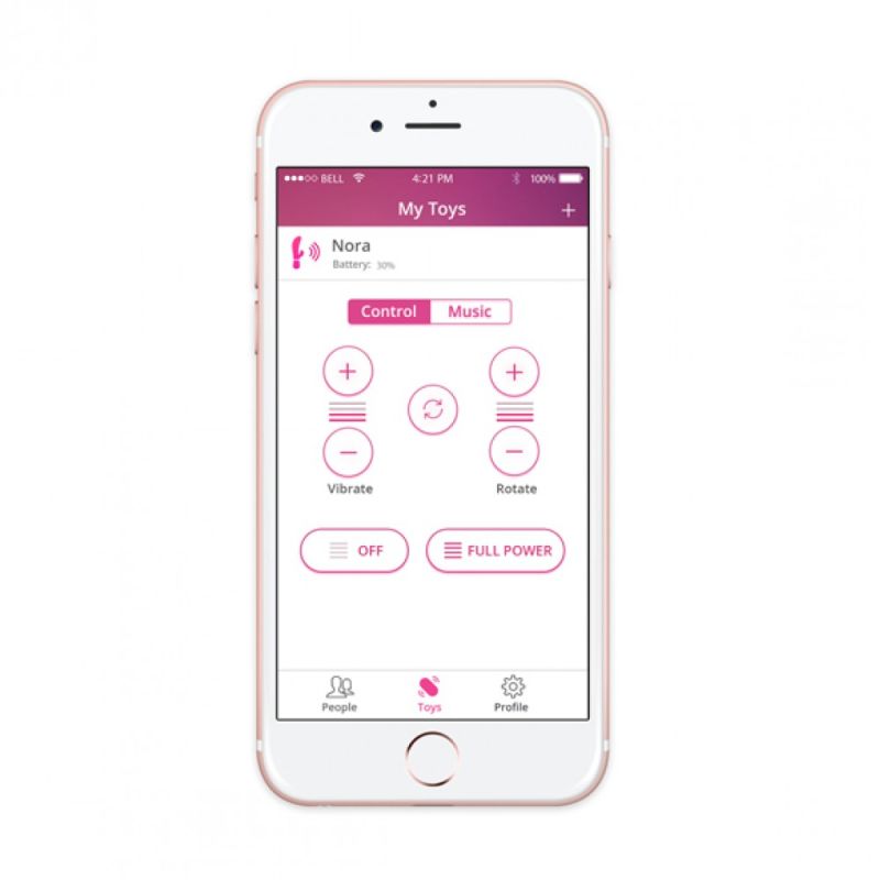 Вібратор смарт кролик Lovense Nora вид 6