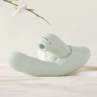 Вібратор зі знімним вакуумним стимулятором BeYourLover Fatima з підігрівом, м'ятний вид 9