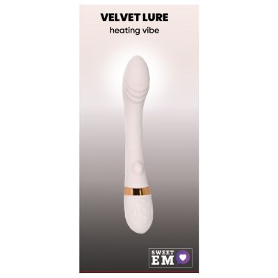 Вибратор Sweet Em 0046F для точки G с подогревом, молочный