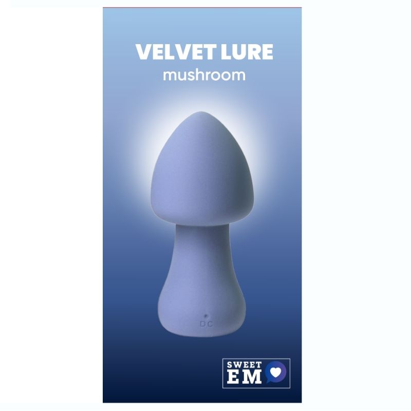Вібратор у формі гриба Sweet Em, темно-синій вид 7