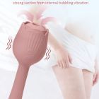 Вібратор у формі тюльпану з вакуумною стимуляцією Sweet Em Velvet Lure Рожевий вид 7