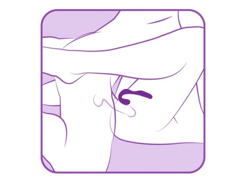 Вібратор в трусики Adrien Lastic Mr.Hook фіолетовий вид 4